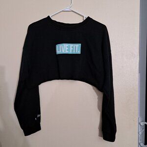 LVFT Crewneck Sweatshirt Sweater sz M black Live Fit Lifestyle x Performance